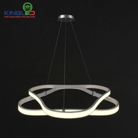 Đèn led thả trần trang trí Kingled thiết kế hoa 5 cánh theo phong cách hiện đại, công suất 36W, chất liệu nhôm đúc sơn tĩnh điện cao cấp, bảo hành 2 năm toàn quốc