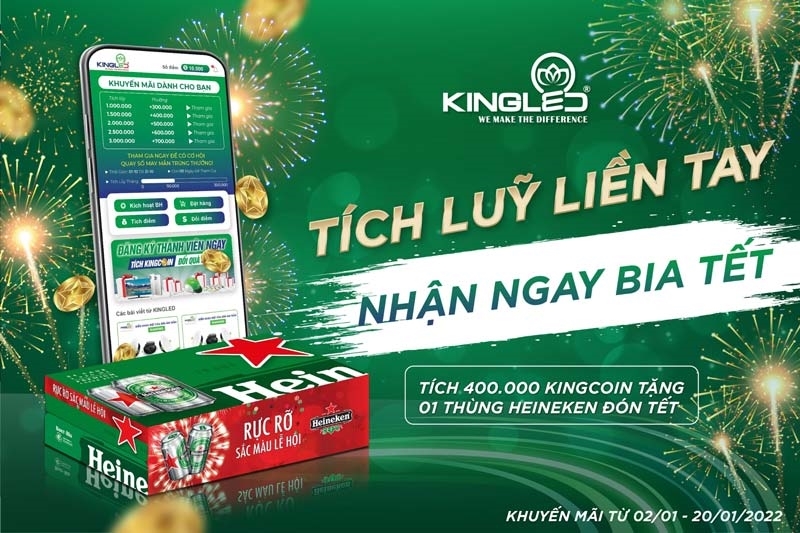 Tích lũy liền tay - Nhận ngay bia tết