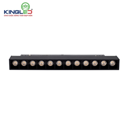 ĐÈN RAY NAM CHÂM CHIẾU RỌI ÂM CRA 12W ĐEN (RNC-12SS-CRA)