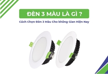 Đèn 3 màu là gì? Cách chọn đèn 3 màu cho không gian hiện nay?