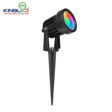 ĐÈN CẮM CỎ 7W ĐỔI MÀU RGB  ( DCC-7-RGB)