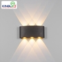 ĐÈN LED GẮN TƯỜNG NGOÀI TRỜI 2W 6 BÓNG (LWA8031-BK)