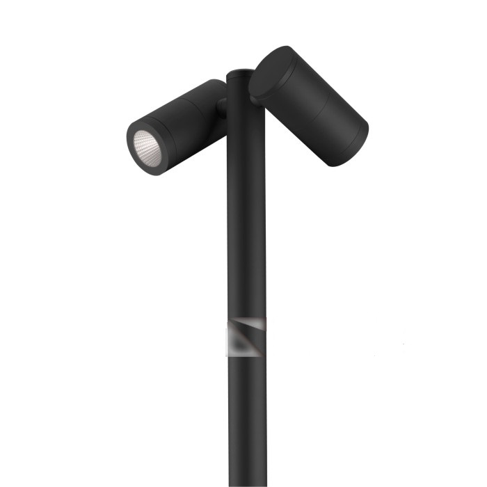 đèn trụ sân vườn chóa ống bơ đôi hai chiều 750mm