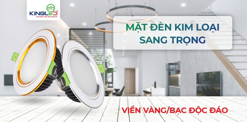 Đèn âm trần Diamond mặt phẳng