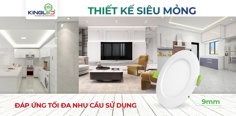 Thiết kế siêu mỏng chỉ 9mm