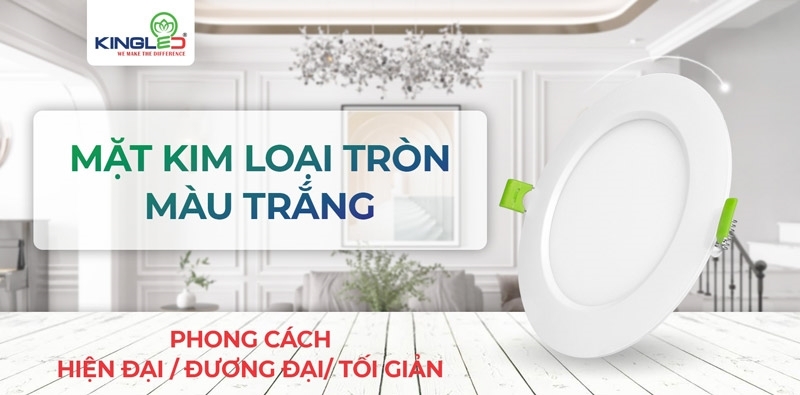 Đèn âm trần siêu mỏng phù hợp nhiều phong cách