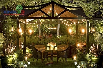 10+ ý tưởng trang trí với đèn thả sân vườn