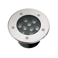 Đèn âm đất là loại đèn khi đã được lắp đặt sẽ gắn bó chặt chẽ với kiến trúc của sân vườn, lối đi hay hành lang. Ánh sáng phát ra từ đèn cho hiệu ứng ánh sáng hắt lên từ dưới lên đáp ứng nhu cầu chiếu sáng và thích hợp ứng dụng trang trí sân vườn biệt thự hay trung tâm thương mại, bể bơi…