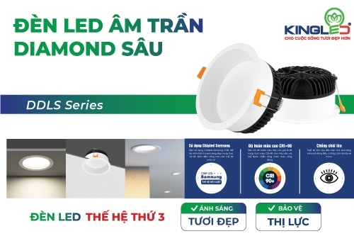 ĐÈN DOWNLIGHT CHÓA SÂU DIAMOND - GIẢI PHÁP CHIẾU SÁNG TỐI ƯU CHO KHÔNG GIAN SỐNG HIỆN ĐẠI