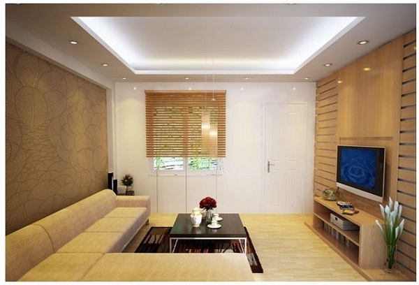 cách bố trí đèn trần thạch cao