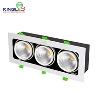 Đèn led âm trần rọi hộp ba 30w lỗ khoét 310*110cm. Sử dụng chip Bridgelux & nguồn Done, có độ hoàn màu CRI>92, sử dụng để chiếu sáng vật thể và tạo điểm nhấn cho không gian
