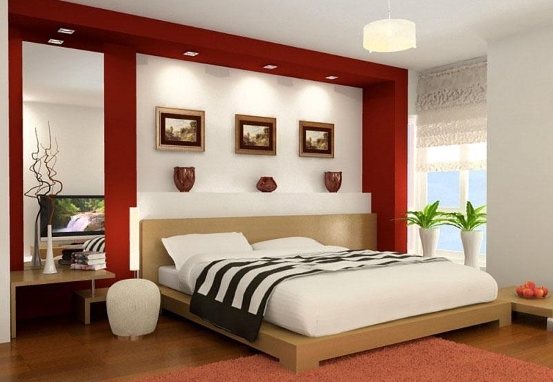 Phòng ngủ đẹp hơn với đèn led âm trần thạch cao