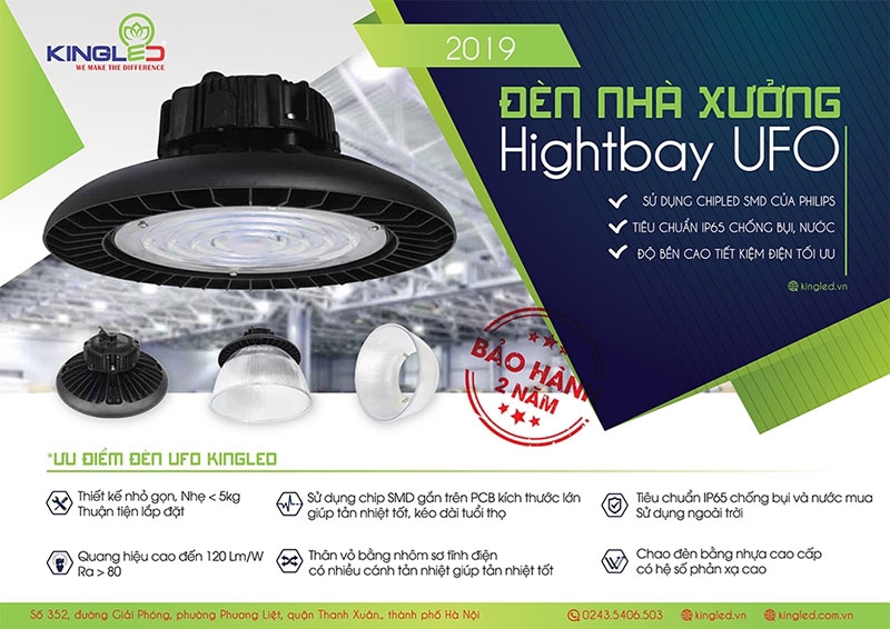 Đèn LED nhà xưởng - giải pháp chiếu sáng lý tưởng cho nhà máy, công xưởng