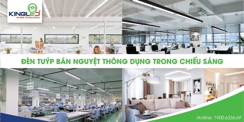 Đèn tuýp bán nguyệt Kingled phù hợp lắp đặt cho mọi không gian