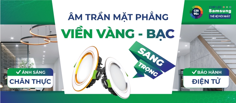 ĐÈN ÂM TRẦN VIỀN MÀU MẶT PHẲNG